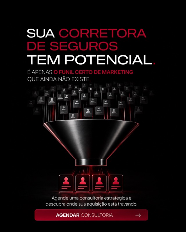 Sua corretora de seguros tem potencial — é apenas o funil certo que ainda não existe