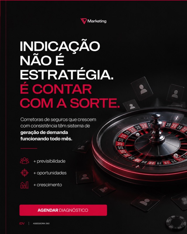 Indicação não é estratégia, é contar com a sorte