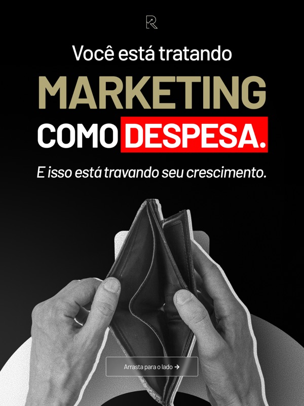 Você está tratando marketing como despesa