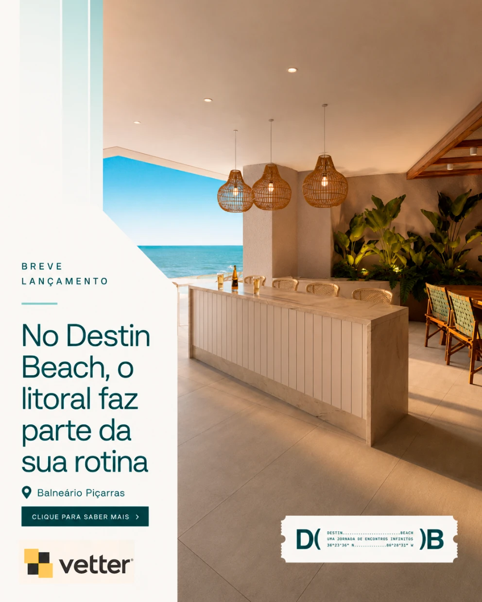 Campanha imobiliária — peça vertical