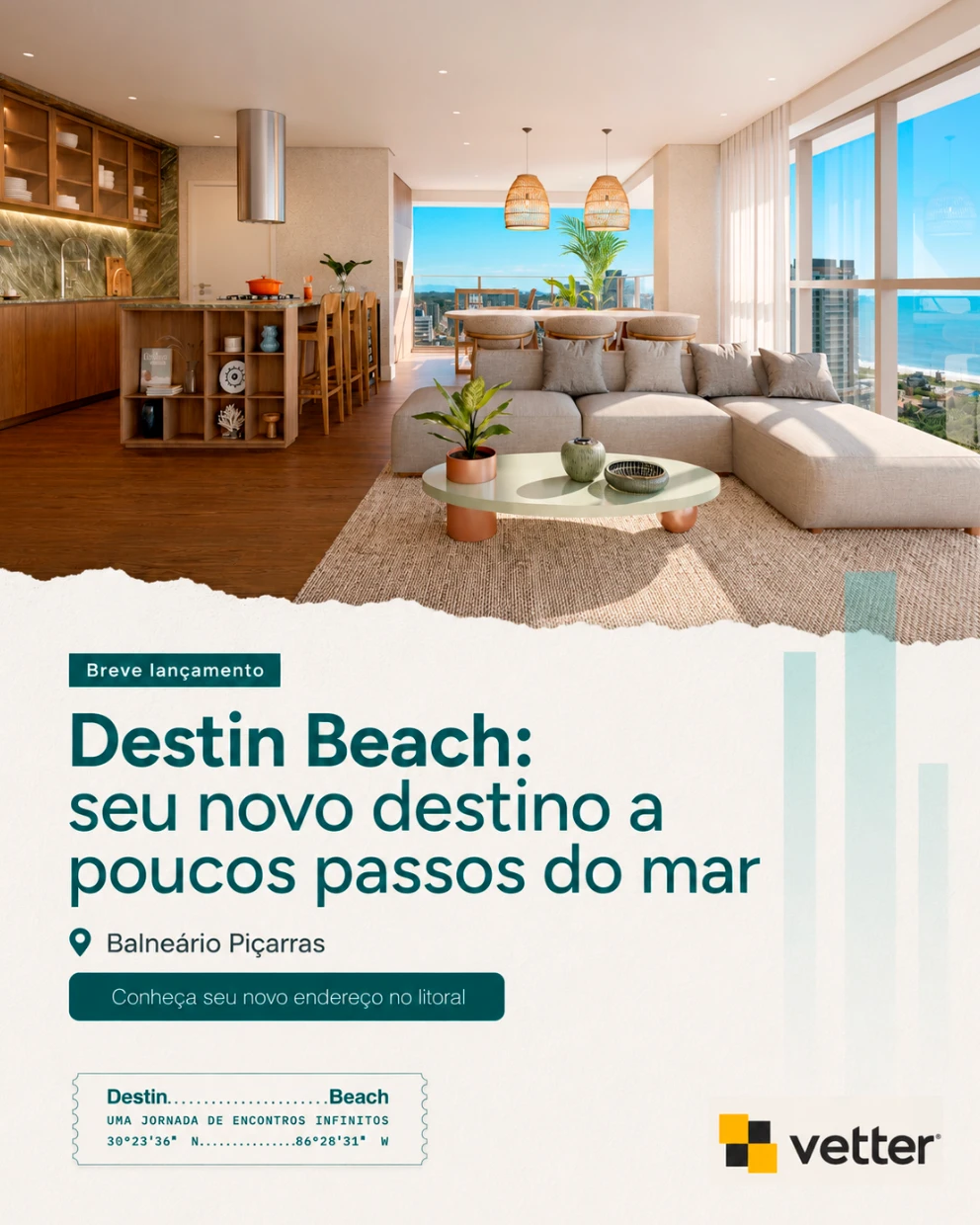 Campanha imobiliária — peça vertical