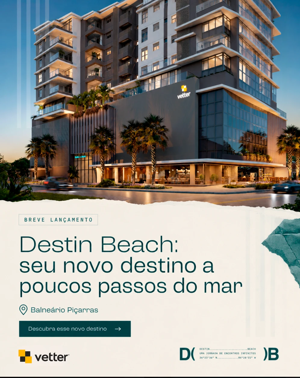 Campanha imobiliária — peça vertical