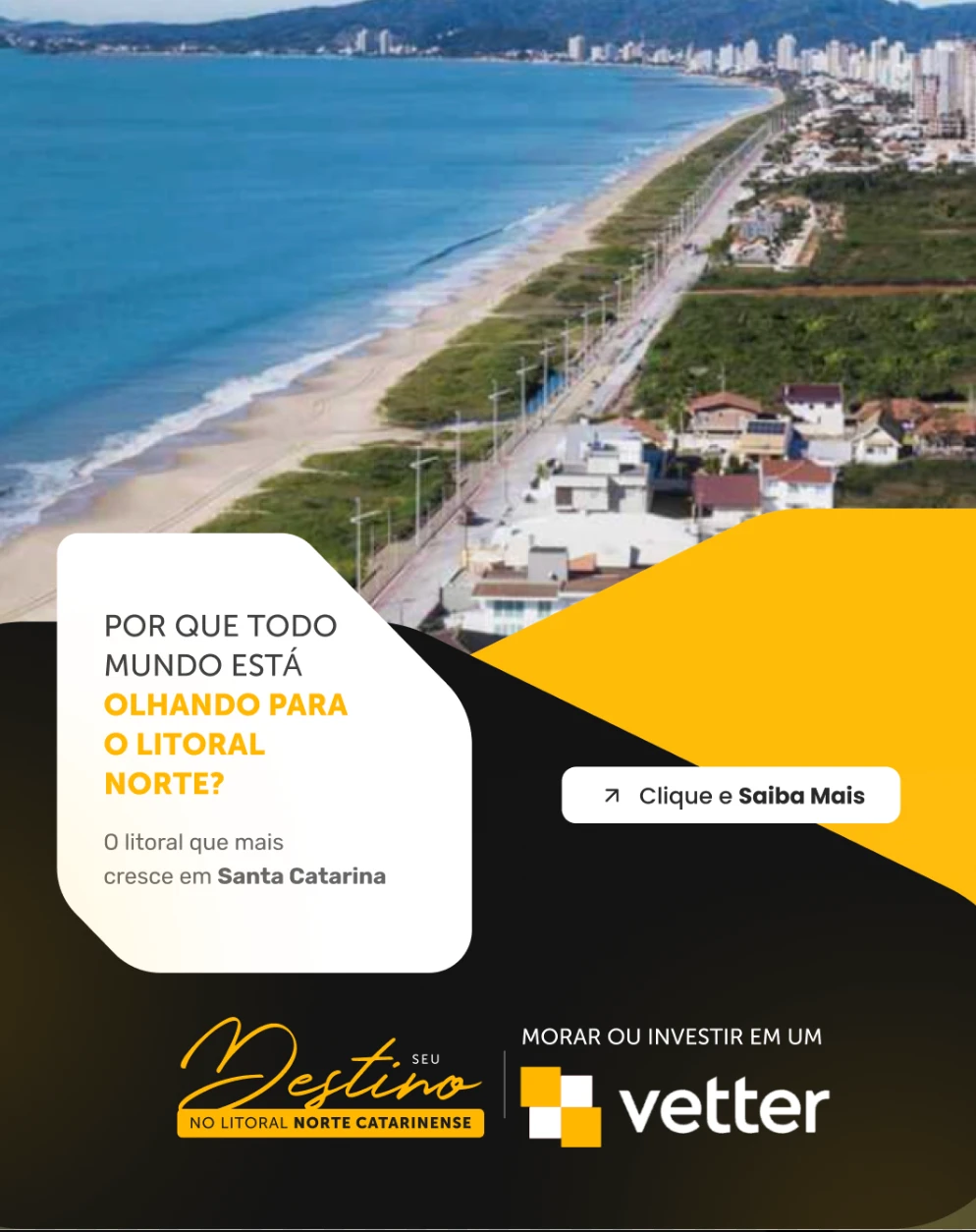 Campanha imobiliária — peça vertical