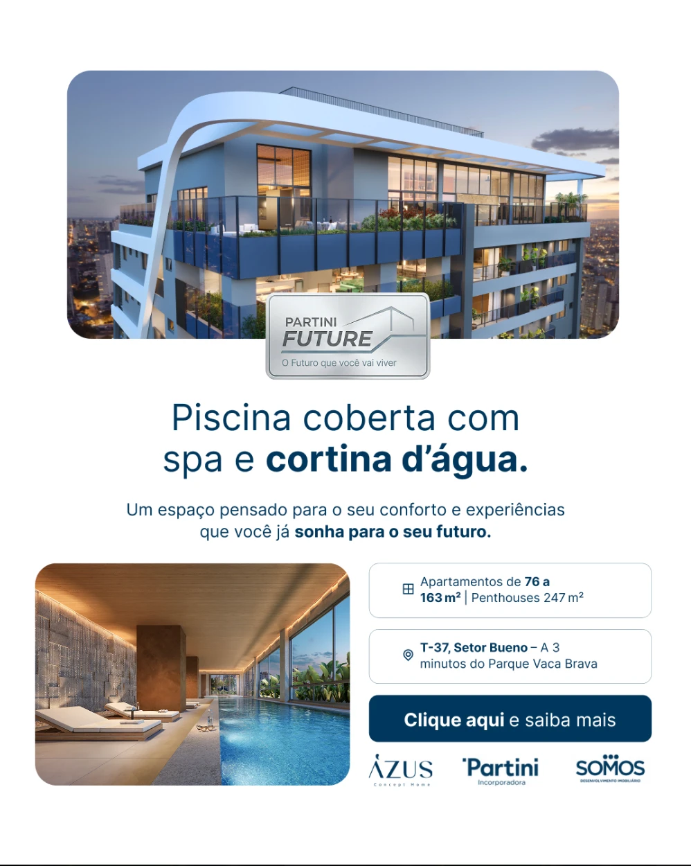 Campanha imobiliária — peça vertical