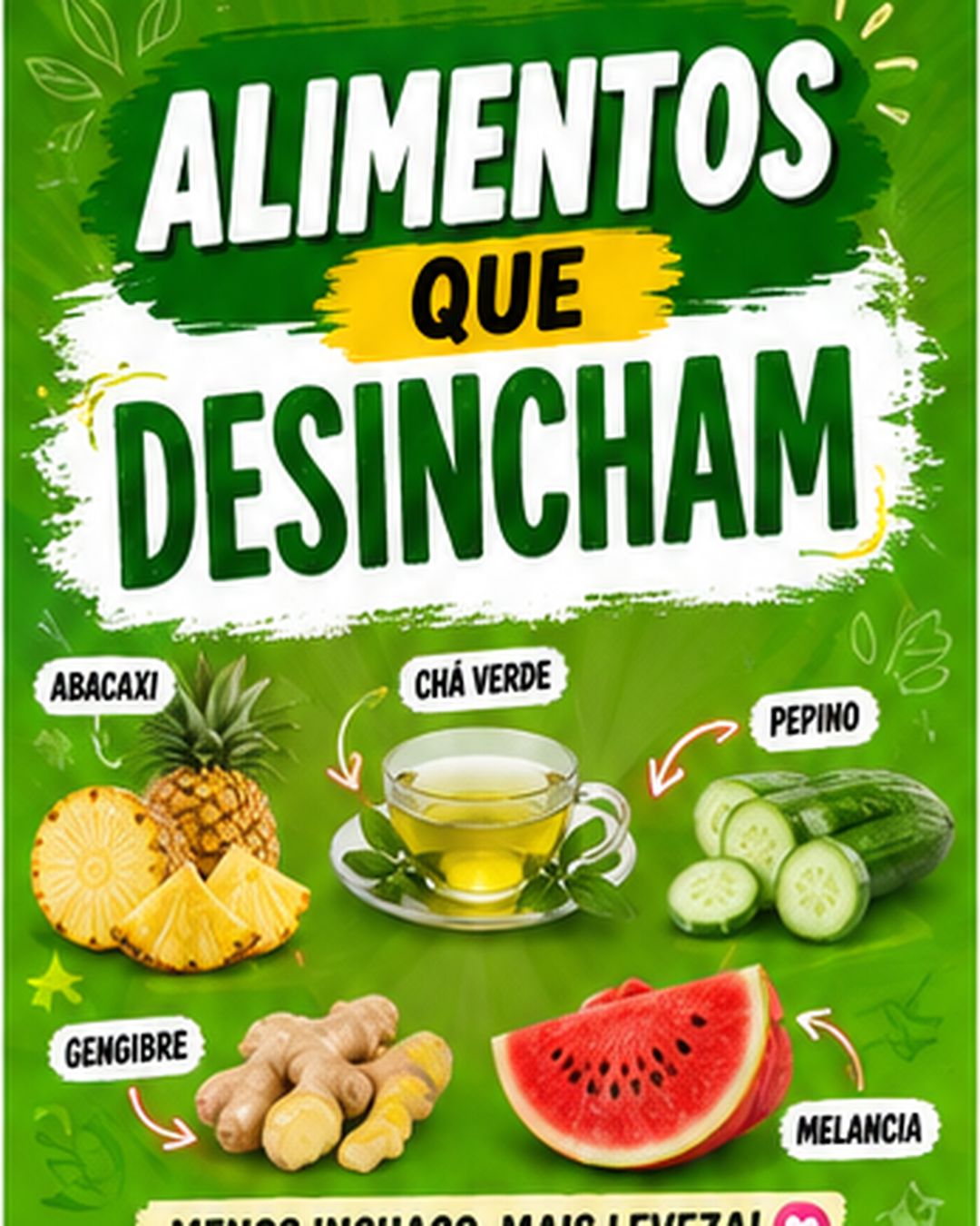 Post caseiro: alimentos que desincham