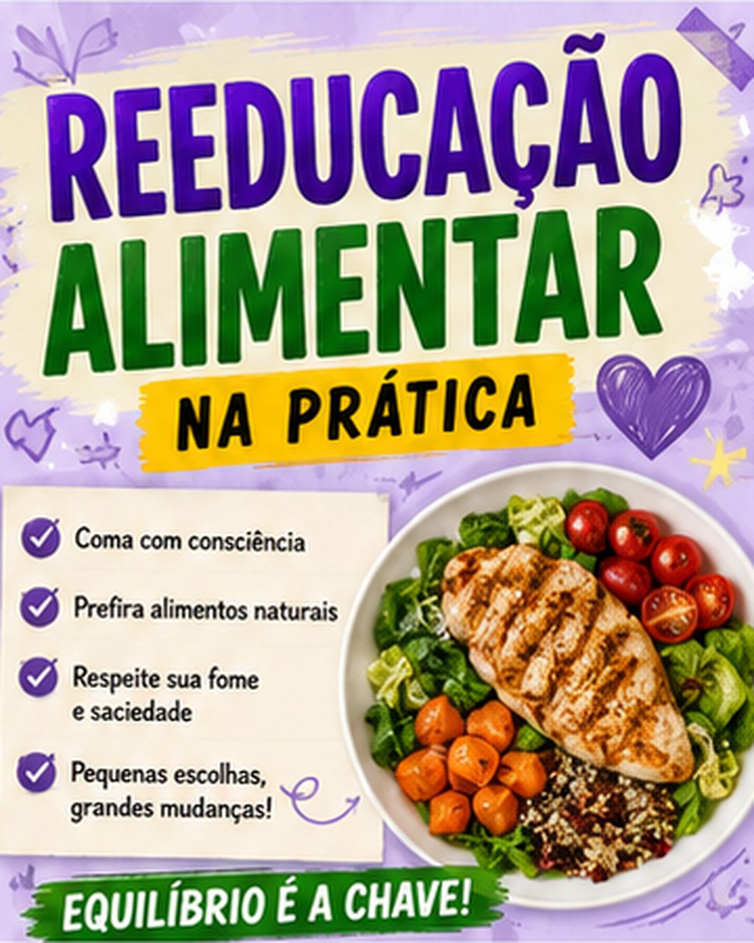Post caseiro: reeducação alimentar na prática