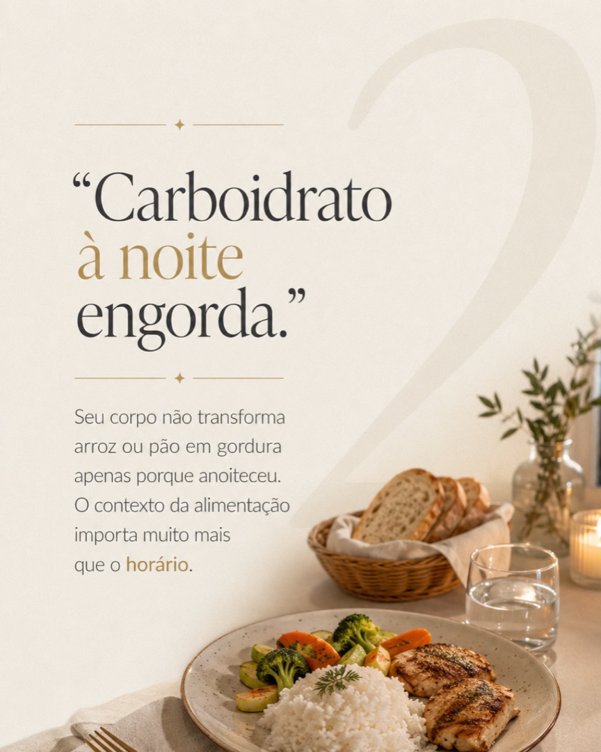 Slide 2 do carrossel sobre 3 mentiras sobre alimentação