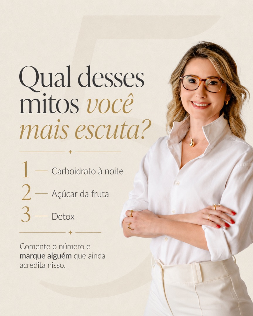 Slide 5 do carrossel sobre 3 mentiras sobre alimentação