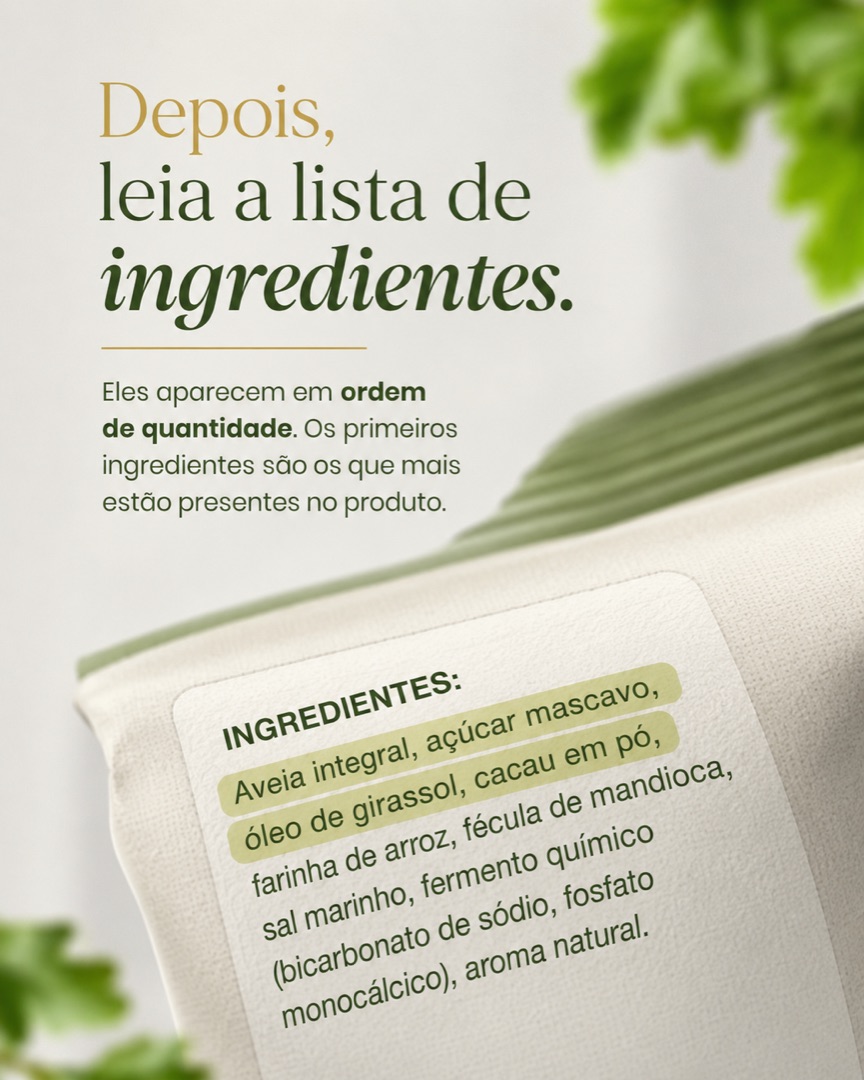 Slide 3 do carrossel sobre rótulo de grãos integrais