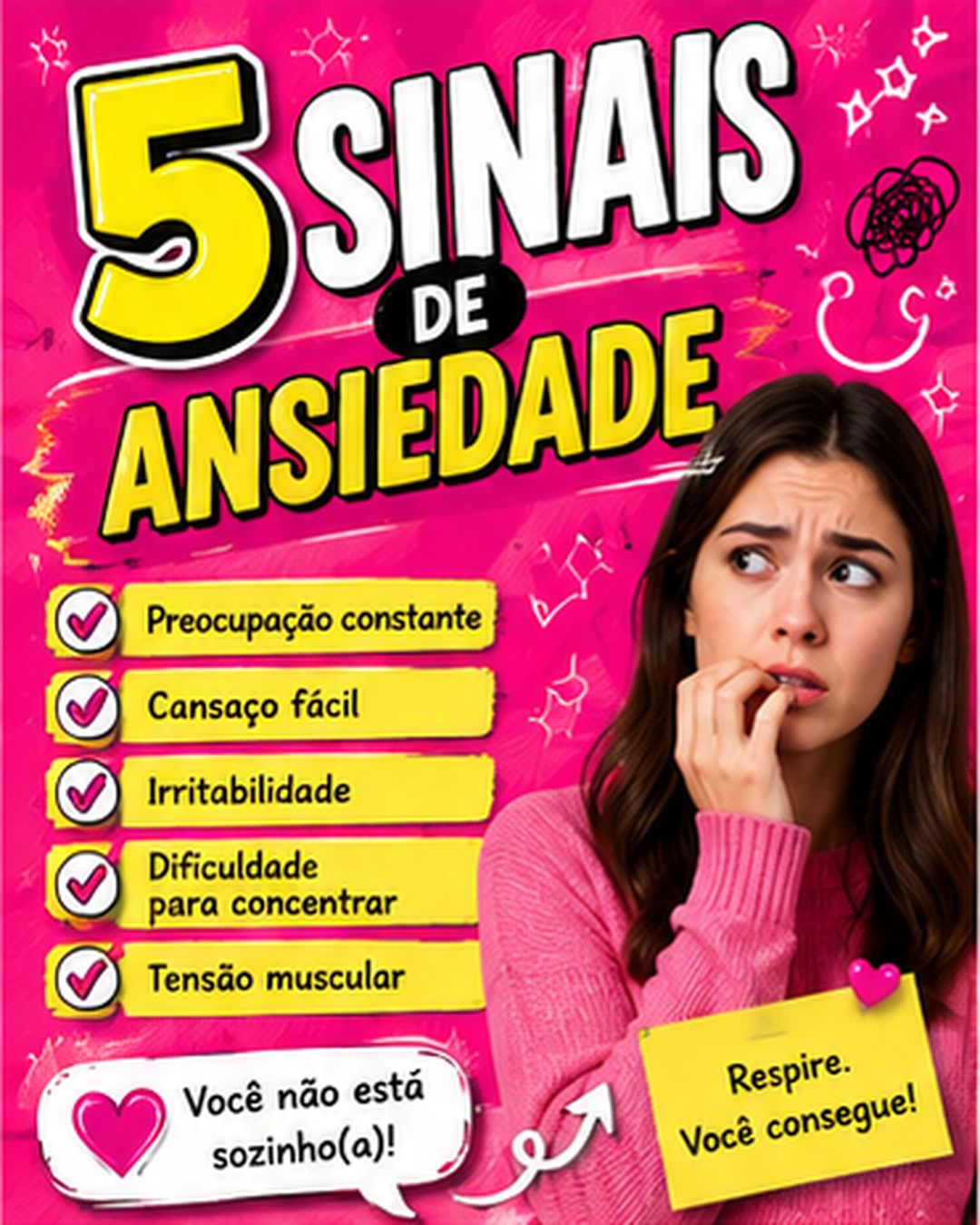 Post caseiro: 5 sinais de ansiedade