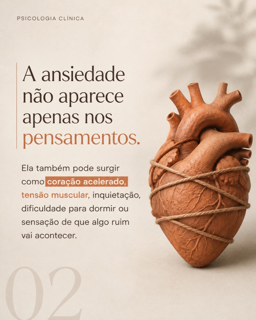Slide 2 do carrossel sobre ansiedade e estado de alerta