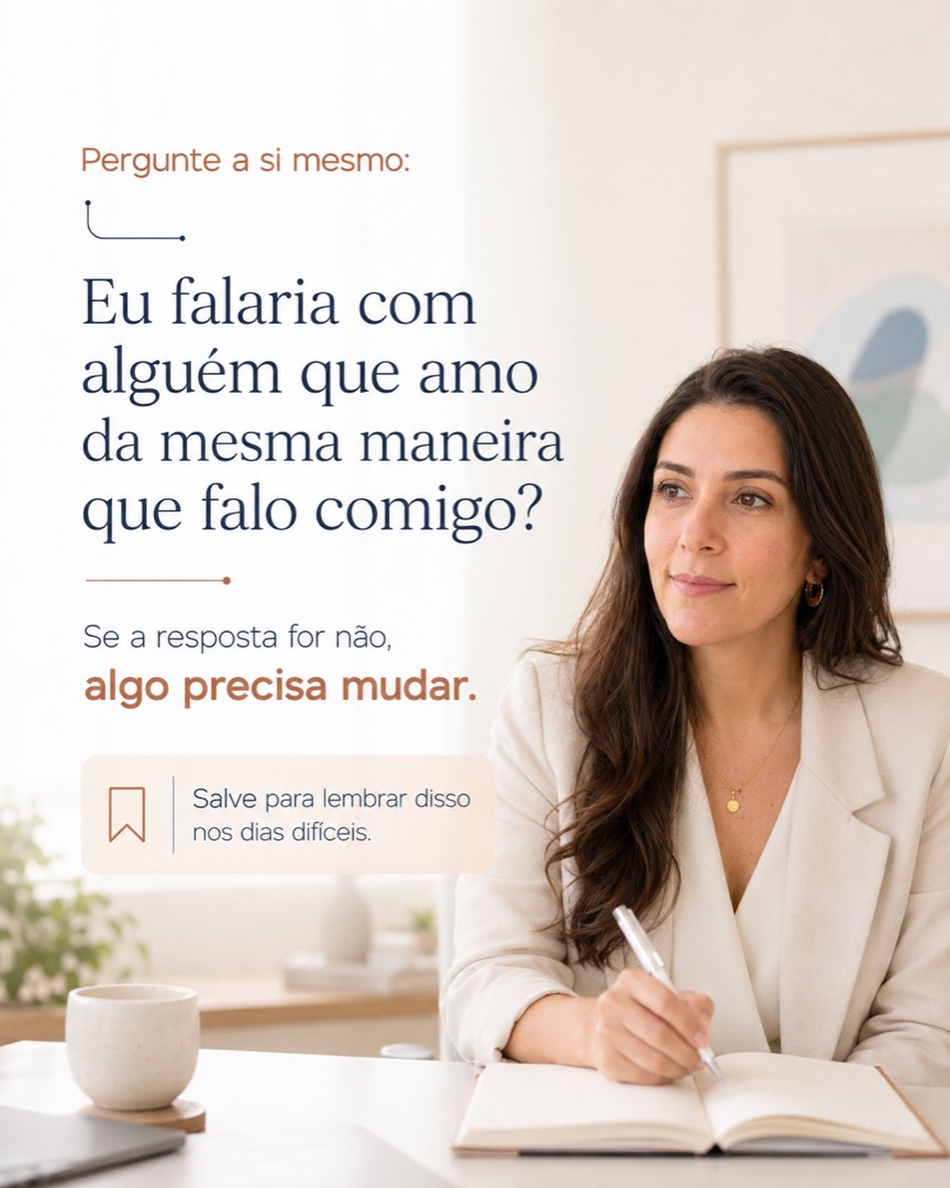 Slide 5 do carrossel sobre autocrítica excessiva
