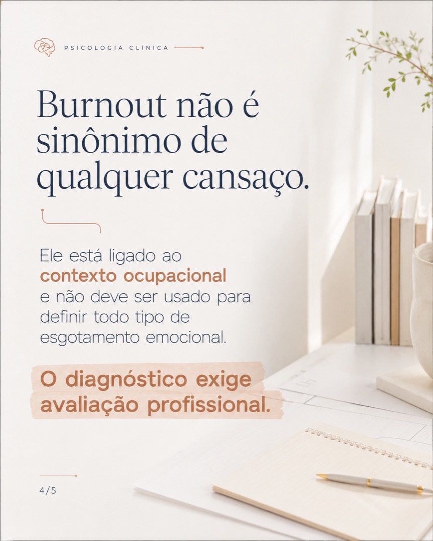 Slide 4 do carrossel sobre cansaço que não passa